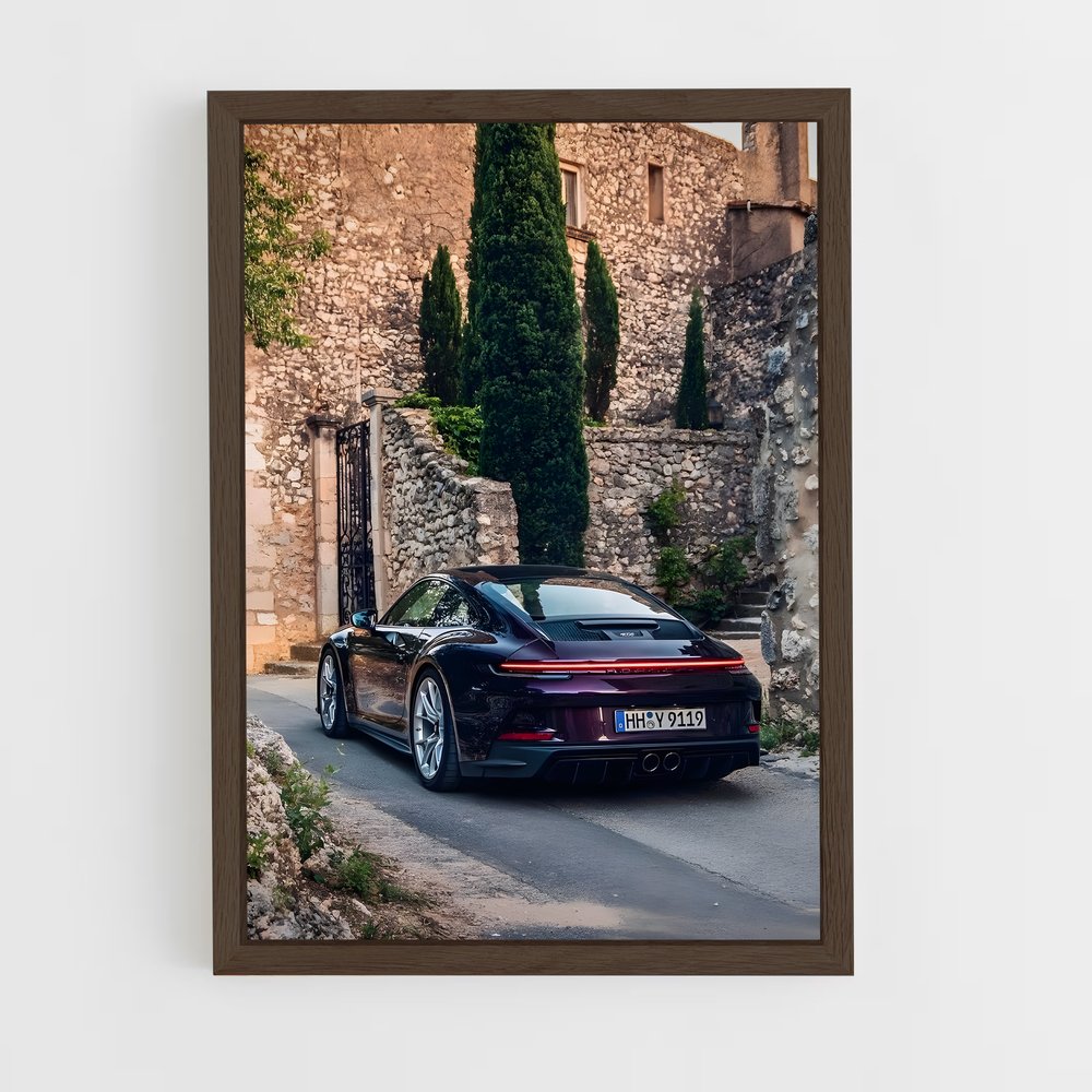 Poster Noir de Vitesse – affiche Porsche (vue 5)